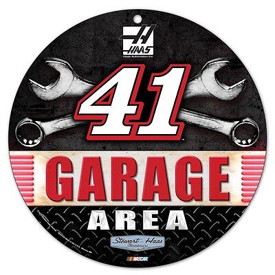 Kurt Busch 2015 Wincraft #41 Stewart Haas Racing Garage Area Round Sign
