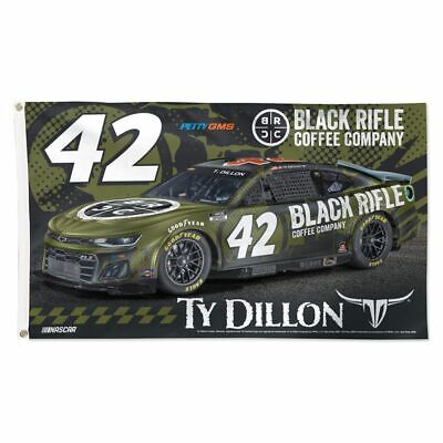 Ty Dillon 2022 Wincraft #42 Black Rifle Coffee Company 3x5 Deluxe Flag