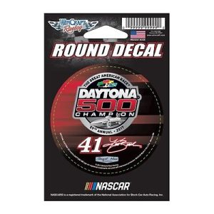 Kurt Busch 2017 Wincraft #41 Daytona 500 Winner Round Decal 3"