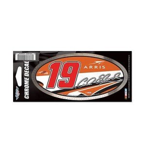 Carl Edwards 2015 Wincraft #19 Arris 3x7 Chrome Decal