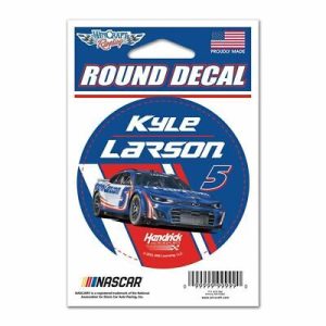 Kyle Larson 2022 Wincraft #5 Hendrickcars.com Round Decal 3"