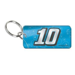 Danica Patrick Wincraft #10 Rectangular Laser Cut Key Ring