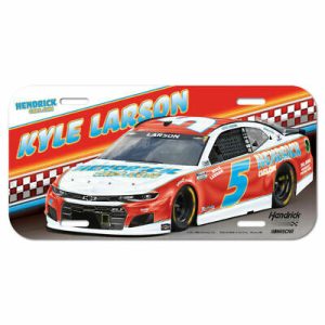 Kyle Larson 2021 Wincraft #5 Hendrickcars.com Darlington Poly License Plate