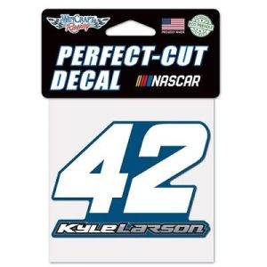 Kyle Larson 2018 Wincraft #42 Perfect Cut Decal 4x4