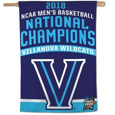 Villanova Wildcats 2018 Wincraft NCAA National Champions 28x40 Vertical Flag