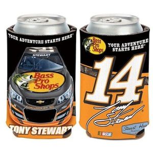 Tony Stewart Wincraft #14 Bass Pro Shops 12oz Can Coolie