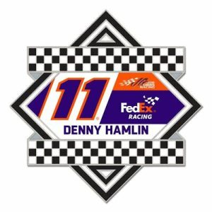 Denny Hamlin 2022 Wincraft #11 Fed Ex Racing Checkered Pin