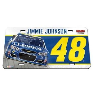 Jimmie Johnson 2017 Wincraft #48 Lowe's Crystal Mirror License Plate