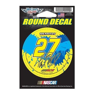 Paul Menard 2015 Wincraft #27 Menard's Round Decal 3"