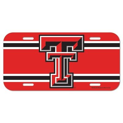 Texas Tech Red Raiders Wincraft NCAA Plastic License Plate