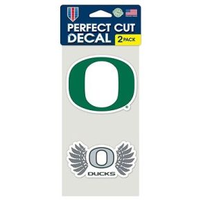 University of Oregon Ducks Wincraft NCAA 4x8 2pc Decal Set