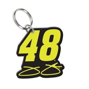 Jimmie Johnson 2018 Wincraft #48 Signature/Car Number Key Ring Mirrored