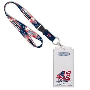 Kurt Busch 2018 Wincraft #41 Patriotic Lanyard W/Credential Holder