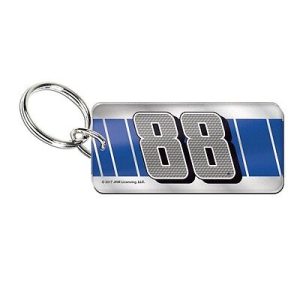Dale Earnhardt Jr Wincraft #88 Rectangular Laser Cut Key Ring