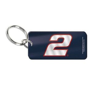 Brad Keselowski Wincraft #2 Rectangular Laser Cut Key Ring