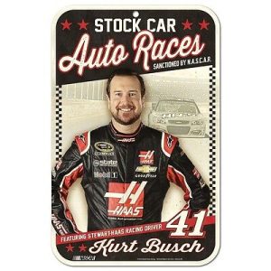 Kurt Busch 2016 Wincraft #41 Haas Automation 11x17 Vintage Sign