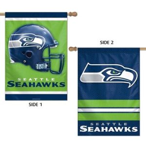 Seattle Seahawks Wincraft NFL 28x40 2 Sided Banner/Vertical Flag