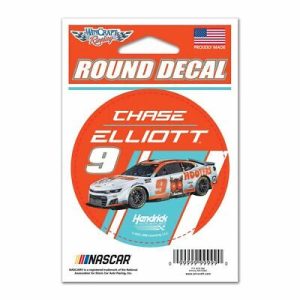 Chase Elliott 2022 Wincraft #9 Hooter's Round Decal 3"