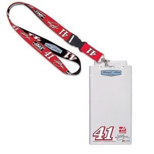 Kurt Busch 2015 Wincraft #41 Haas Automation Lanyard W/Credential Holder