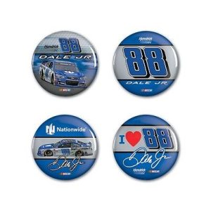 Dale Earnhardt Jr 2016 Wincraft #88 Nationwide Insurance Button Pins 4 Pack