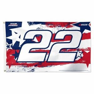 Joey Logano 2022 Wincraft #22 Penske Racing Patriotic 3x5 Deluxe Flag