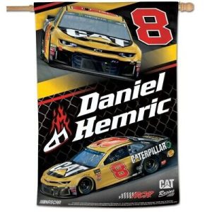 Daniel Hemric 2019 Wincraft #8 Caterpillar 28x40 Vertical Flag