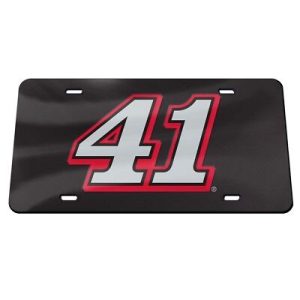 Kurt Busch 2018 Wincraft #41 Crystal Mirror License Plate