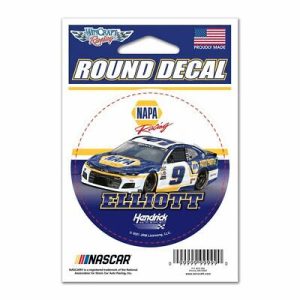 Chase Elliott 2021 Wincraft #9 NAPA Round Decal 3"