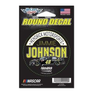 Jimmie Johnson 2018 Wincraft #48 Lowe's Round Decal 3"