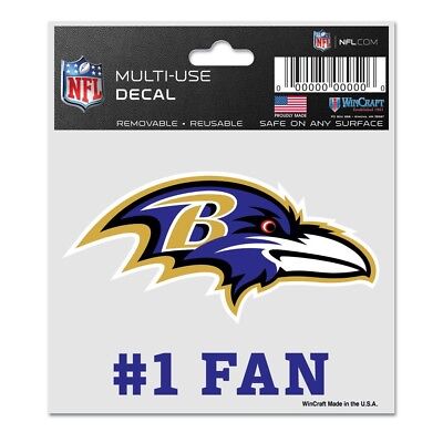 Baltimore Ravens Wincraft NFL #1 Fan Logo Decal