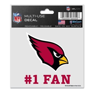 Arizona Cardinals Wincraft NFL #1 Fan Logo Decal