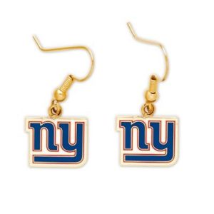 New York Giants Wincraft NFL Team Logo Wire Earrings
