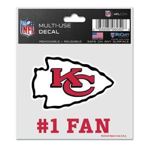 Kansas City Chiefs Wincraft NFL #1 Fan Logo Decal