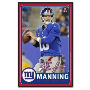 New York Giants Wincraft NFL #10 Eli Manning 11x17 Wood Sign With Bevel