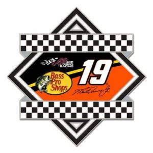 Martin Truex Jr 2022 Wincraft #19 Bass Pro Shops Checkered Pin