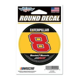 Daniel Hemric 2019 Wincraft #8 Caterpillar Round Decal 3"
