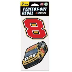 Daniel Hemric 2019 Wincraft #8 Caterpillar 4x8 2pc Decal Set