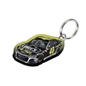 Jimmie Johnson 2018 Wincraft #48 Lowe's for Pros Acrylic Key Ring Mirrored Back