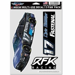 Chris Buescher 2022 Wincraft #17 Fastenal Multi Use Decal Sheet(3Pk)