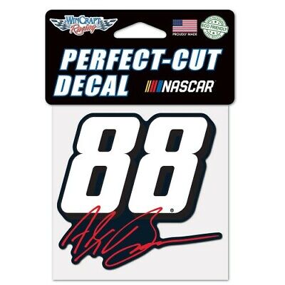 Alex Bowman 2020 Wincraft #88 Signature Perfect Cut Decal 4x4