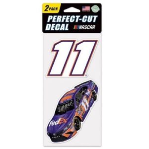 Denny Hamlin 2018 Wincraft #11 Fed Ex Express 4x8 2pc Decal Set