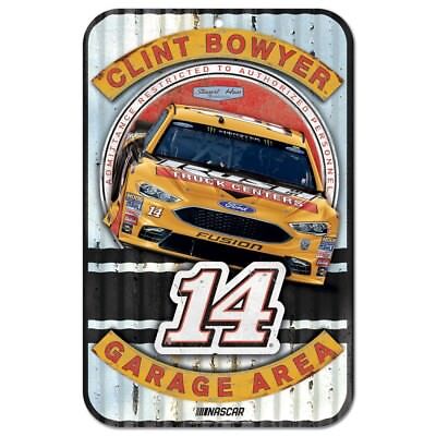 Clint Bowyer 2018 Wincraft #14 Rush Truck Centers 11x17 Garage Area Sign