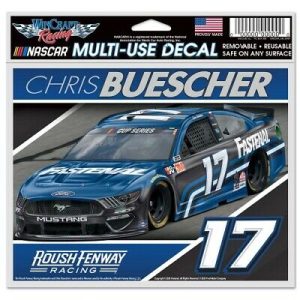 Chris Buescher 2020 Wincraft #17 Fastenal 4.5x5.5 Multi Use Decal