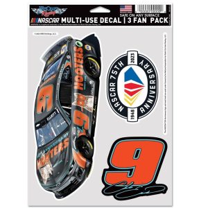 Chase Elliott 2023 Wincraft #9 Hooter's Night Owl Multi Use Decal Sheet(3Pk)