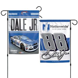 Dale Earnhardt Jr Wincraft 2017 #88 Nationwide Double Sided 12x18 Garden Flag
