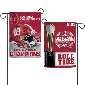 Alabama Crimson Tide 2020 National Champions Double Sided 12x18 Garden Flag