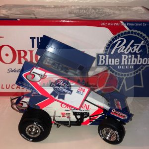 Lucas Wolfe 2022 #5w Pabst Blue Ribbon Sprint Car 1:18 by Acme