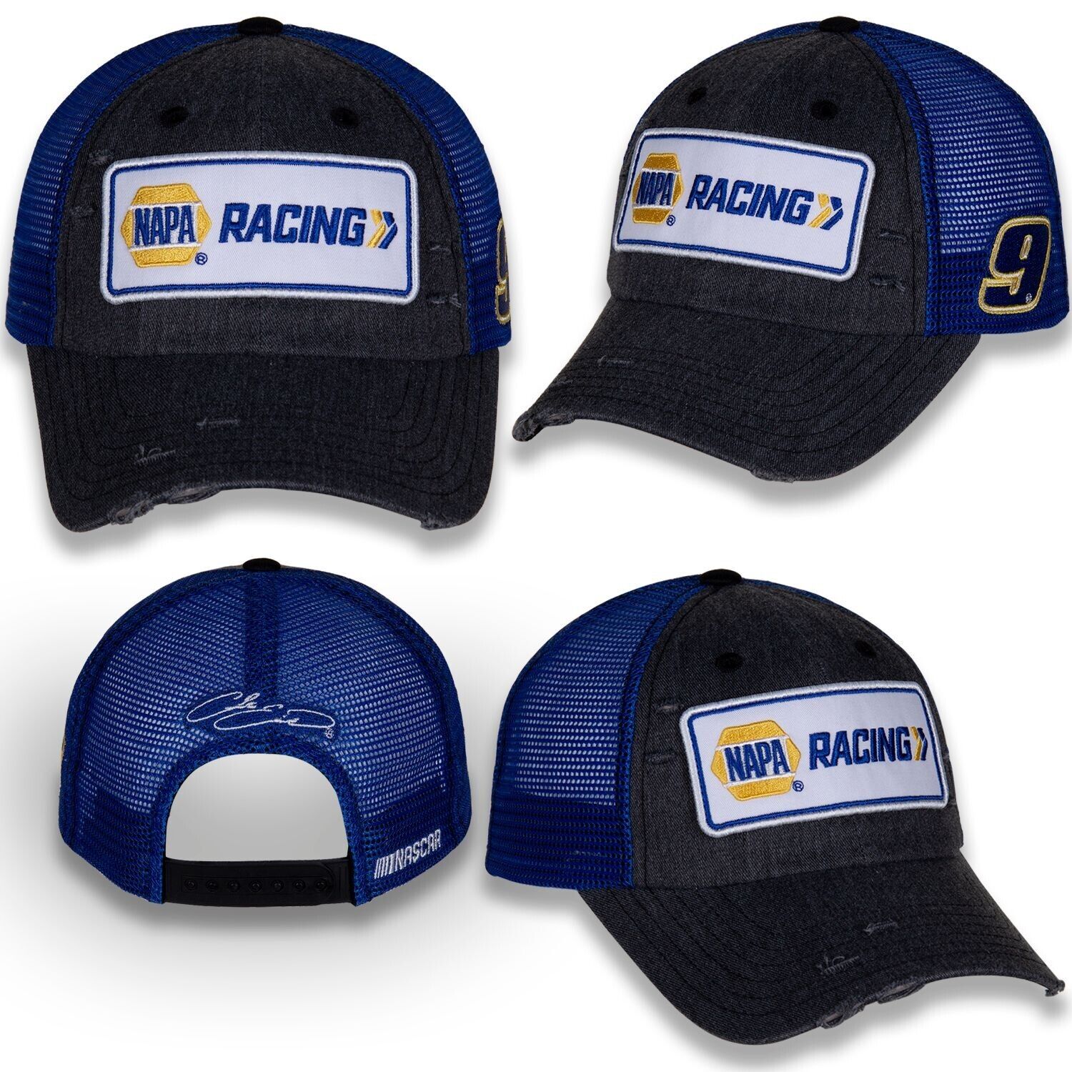 Chase Elliott 2023 Checkered Flag Sports #9 NAPA Racing Vintage Patch Hat