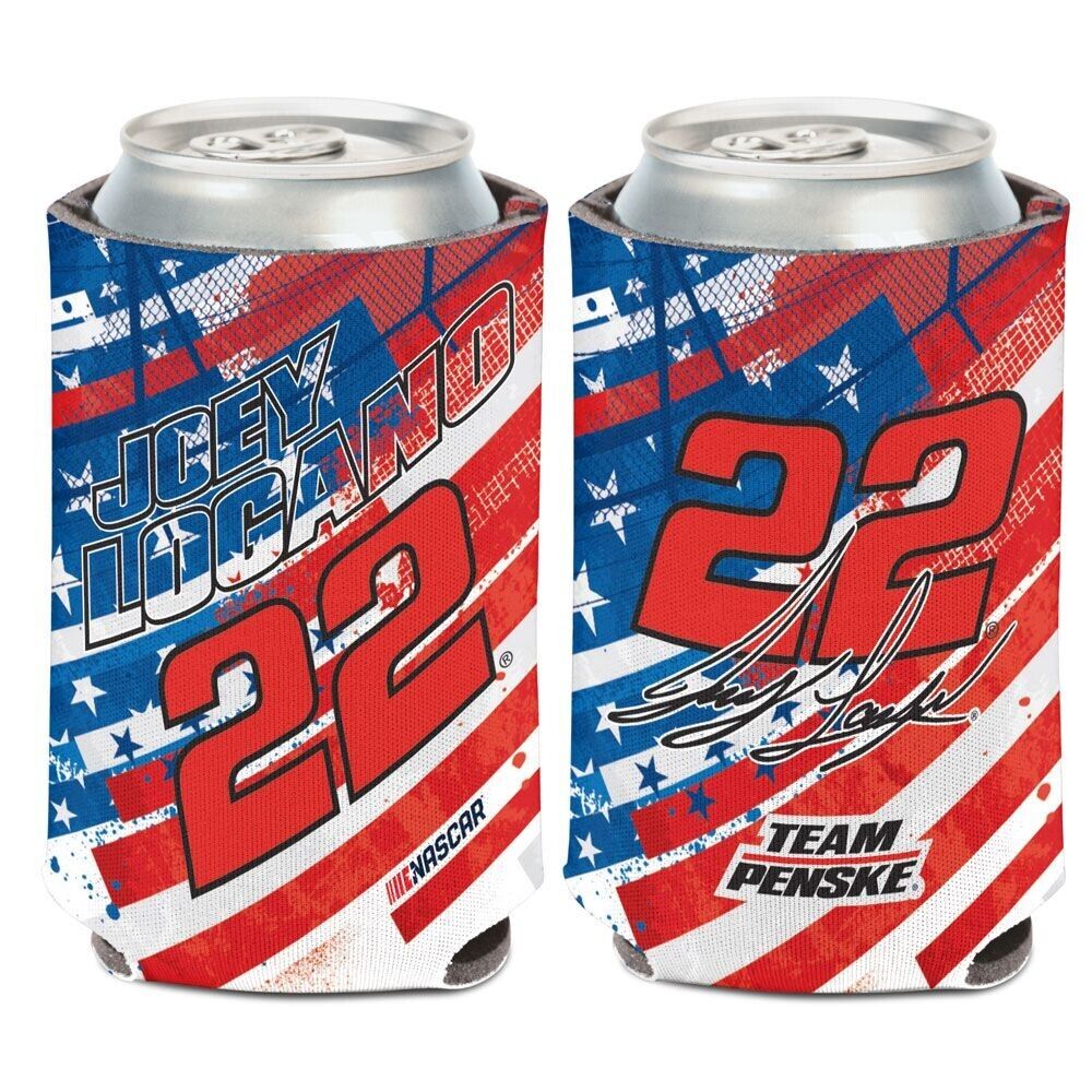 Joey Logano 2023 Wincraft #22 Team Penske Patriotic Can Coolie
