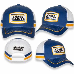 Chase Elliott 2022 Checkered Flag Sports #9 Retro Patch Stripe Hat
